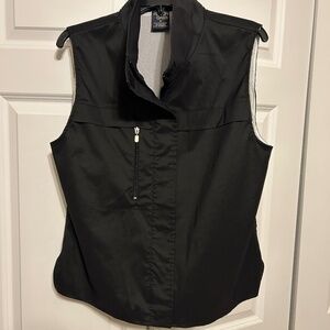 Allison Daley Golf Vest Black Sz Medium Zip Front with Wind Protection